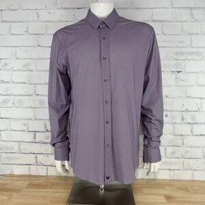 Buttercloth‎ Shirt Men's Extra Large XL Long Sleeve Button Up Icy Cotton Stretch